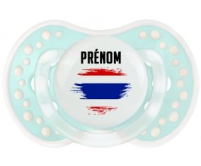 Drapeau effet pinceau Thaïlande avec prénom Sucette LOVI Dynamic Retro-turquoise-lagon classique