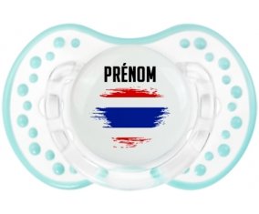 Drapeau effet pinceau Thaïlande avec prénom Sucette LOVI Dynamic Retro-blanc-lagon classique