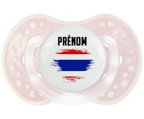 Drapeau effet pinceau Thaïlande avec prénom Sucette LOVI Dynamic Retro-rose-tendre classique