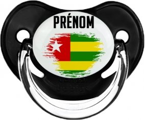Drapeau effet pinceau Togo avec prénom Sucete Physiologique Noir classique