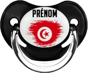 Drapeau effet pinceau Tunisie avec prénom Sucete Physiologique Noir classique
