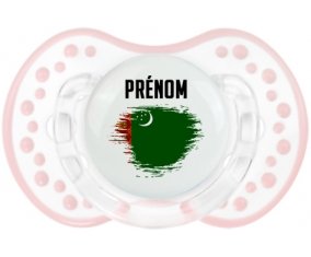 Drapeau effet pinceau Turkménistan avec prénom Sucette LOVI Dynamic Retro-blanc-rose-tendre classique