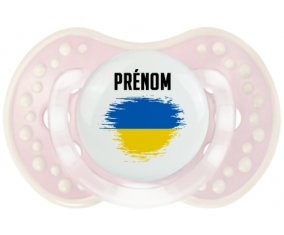 Drapeau effet pinceau Ukraine avec prénom Sucette LOVI Dynamic Retro-rose-tendre classique