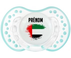 Drapeau effet pinceau Emirats Arabes Unis avec prénom Sucete LOVI Dynamic Retro-blanc-lagon classique