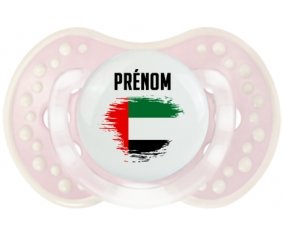 Drapeau effet pinceau Emirats Arabes Unis avec prénom Sucete LOVI Dynamic Retro-rose-tendre classique