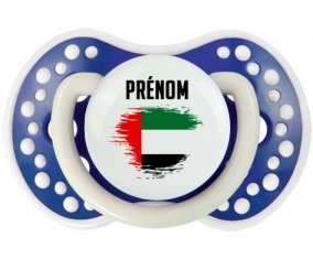 Drapeau effet pinceau Emirats Arabes Unis avec prénom Sucete LOVI Dynamic Bleu-marine phosphorescente