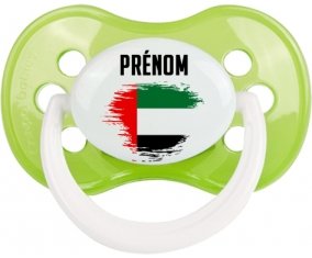 Drapeau effet pinceau Emirats Arabes Unis avec prénom Sucete Anatomique Vert classique