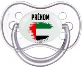 Drapeau effet pinceau Emirats Arabes Unis avec prénom Sucete Anatomique Transparente classique