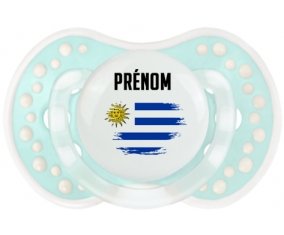 Drapeau effet pinceau Uruguay avec prénom Sucete LOVI Dynamic Retro-turquoise-lagon classique