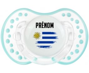 Drapeau effet pinceau Uruguay avec prénom Sucete LOVI Dynamic Retro-blanc-lagon classique