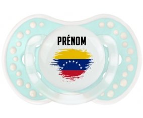Drapeau effet pinceau Venezuela avec prénom Sucette LOVI Dynamic Retro-turquoise-lagon classique