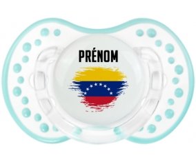 Drapeau effet pinceau Venezuela avec prénom Sucette LOVI Dynamic Retro-blanc-lagon classique