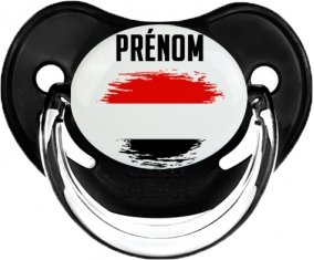 Drapeau effet pinceau Yémen avec prénom Sucete Physiologique Noir classique