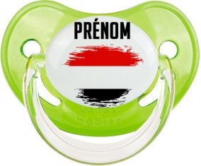 Drapeau effet pinceau Yémen avec prénom Sucete Physiologique Vert classique