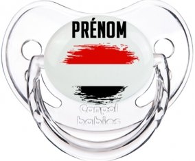 Drapeau effet pinceau Yémen avec prénom Sucete Physiologique Transparent classique