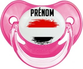 Drapeau effet pinceau Yémen avec prénom Sucete Physiologique Rose classique