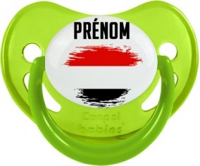 Drapeau effet pinceau Yémen avec prénom Sucete Physiologique Vert phosphorescente