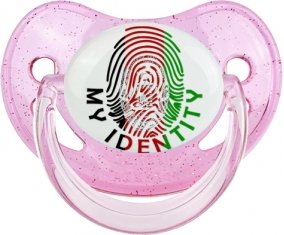 Empreinte My Identity Afghanistan Tétine Physiologique Rose à paillette