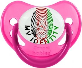 Empreinte My Identity Afghanistan Tétine Physiologique Rose phosphorescente
