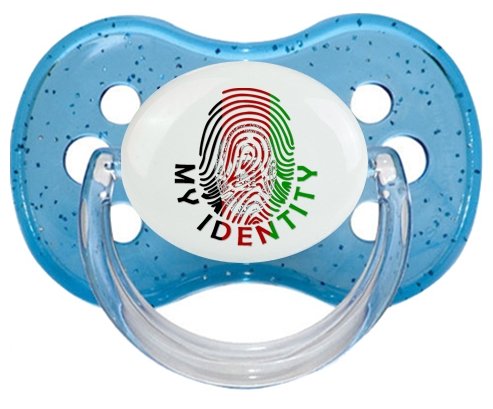 Empreinte My Identity Afghanistan Sucete Cerise Bleu à paillette