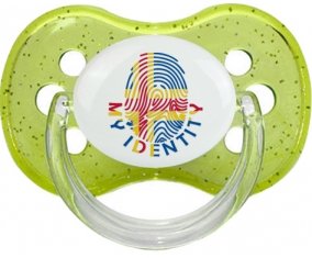 Empreinte My Identity Iles Aland Sucette Cerise Vert à paillette