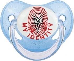 Empreinte My Identity Albanie Sucette Physiologique Bleue à paillette