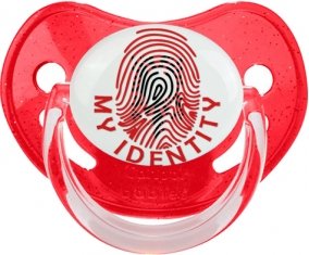 Empreinte My Identity Albanie Sucette Physiologique Rouge à paillette