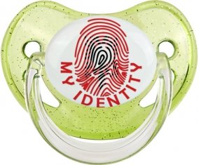 Empreinte My Identity Albanie Sucette Physiologique Vert à paillette