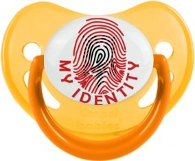 Empreinte My Identity Albanie Sucette Physiologique Jaune phosphorescente