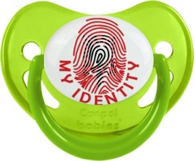 Empreinte My Identity Albanie Sucette Physiologique Vert phosphorescente