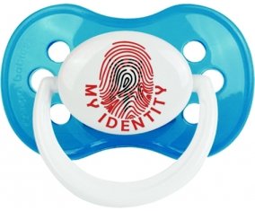 Empreinte My Identity Albanie Tétine Anatomique Cyan classique