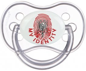 Empreinte My Identity Albanie Tétine Anatomique Transparente classique