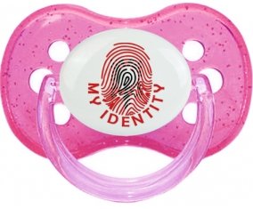 Empreinte My Identity Albanie Sucette Cerise Rose à paillette