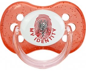 Empreinte My Identity Albanie Sucette Cerise Rouge à paillette
