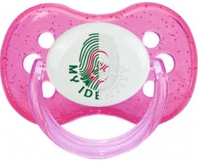 Empreinte My Identity Algérie Tétine Cerise Rose à paillette