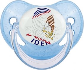 Empreinte My Identity Samoa américaines Tétine Physiologique Bleue à paillette