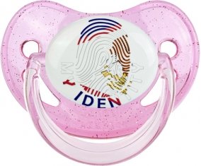 Empreinte My Identity Samoa américaines Tétine Physiologique Rose à paillette