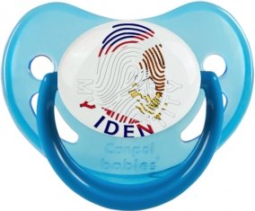 Empreinte My Identity Samoa américaines Tétine Physiologique Bleue phosphorescente