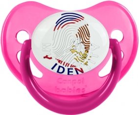 Empreinte My Identity Samoa américaines Tétine Physiologique Rose phosphorescente