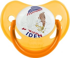 Empreinte My Identity Samoa américaines Tétine Physiologique Jaune phosphorescente