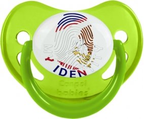 Empreinte My Identity Samoa américaines Tétine Physiologique Vert phosphorescente