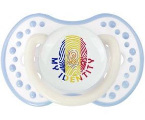 Empreinte My Identity Andorre Tétine LOVI Dynamic Blanc-cyan classique