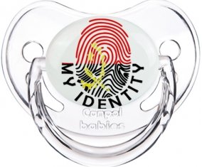 Empreinte My Identity Angola Sucette Physiologique Transparent classique