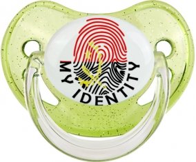 Empreinte My Identity Angola Sucette Physiologique Vert à paillette