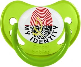 Empreinte My Identity Angola Sucette Physiologique Vert phosphorescente