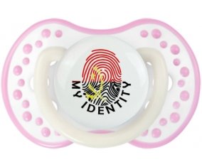 Empreinte My Identity Angola Sucette LOVI Dynamic Blanc-rose phosphorescente