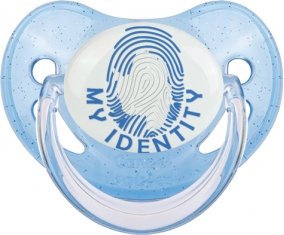 Empreinte My Identity Antarctique Tétine Physiologique Bleue à paillette
