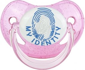 Empreinte My Identity Antarctique Tétine Physiologique Rose à paillette
