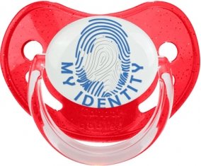 Empreinte My Identity Antarctique Tétine Physiologique Rouge à paillette