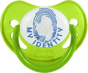 Empreinte My Identity Antarctique Tétine Physiologique Vert phosphorescente